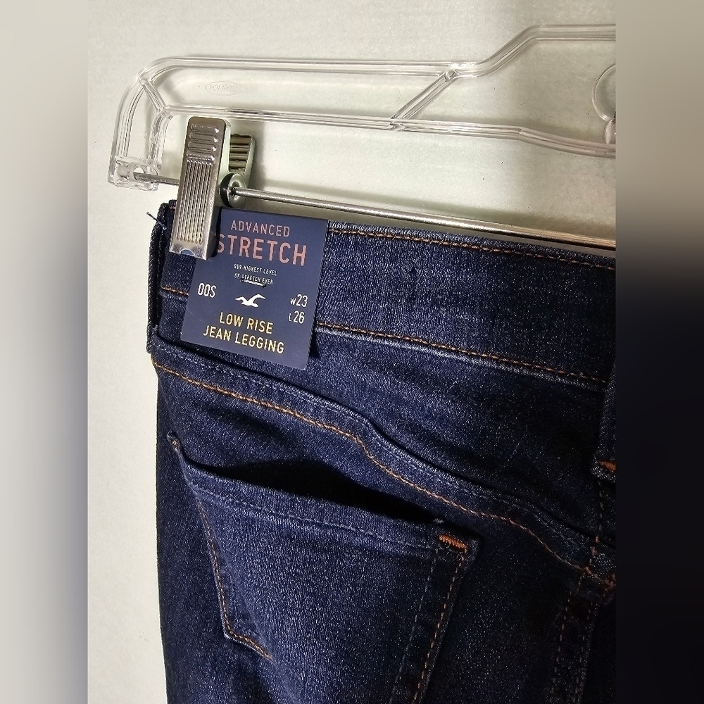 Hollister Low Rise Jean JeggingLeggings. Women's Size 23 L26 NWT - Picture 11 of 11
